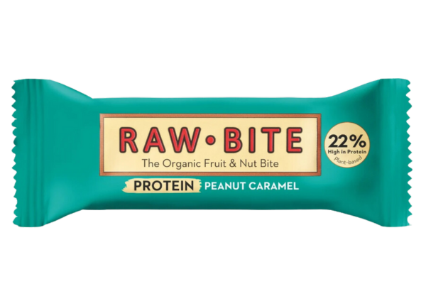 RAWBITE Protein Peanut Caramel 45g Riegel